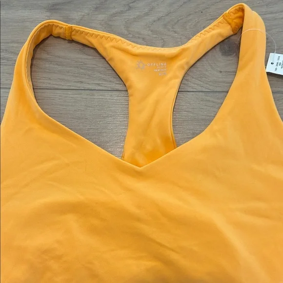 NWT Orange Racerback cropped sports tank/sportsbra - Picture 4 of 7